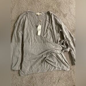 New Love stitch wrap sweater